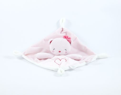  plat ours rose coeur 25 cm 