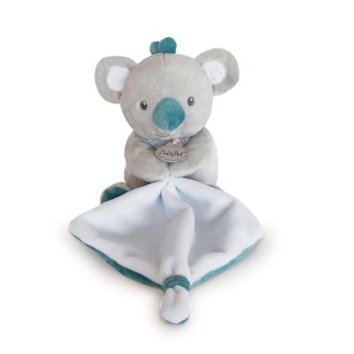  - mon petit koala - mouchoir gris bleu 18 cm 