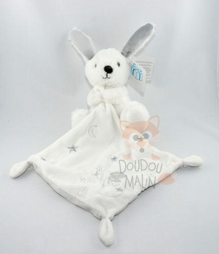  lapin blanc gris lune étoile 