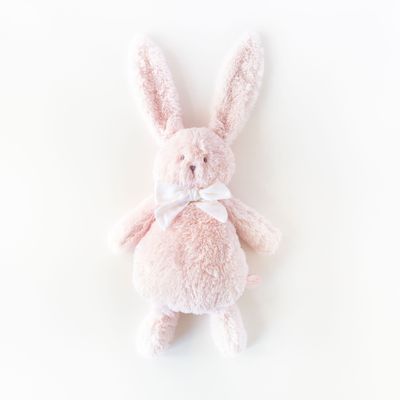  - ella lapin - peluche rose 30 cm 