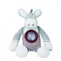  paquito et lolita hochet âne gris rouge blanc 
