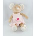  souris beige blanc rose robe ballon 