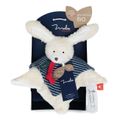  - coton bio made in france - carré lapin 25 cm 