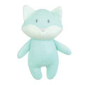  - tricotou - peluche tricot avec hochet - renard vert 20 cm 