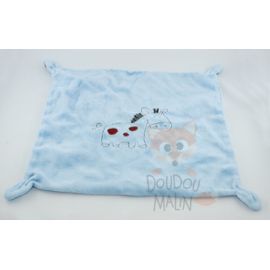 Cora plat bleu rouge girafe  