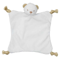 Tom et zoé - ours paillette blanc or 22 cm 