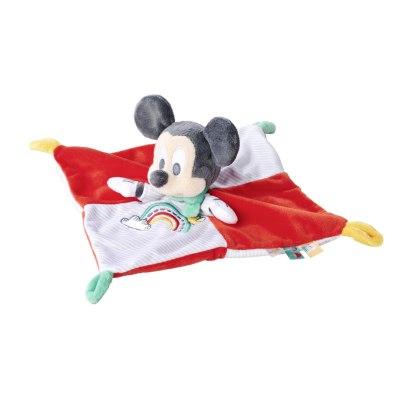 - mickey souris - evergreen plat arc en ciel rouge gris 25 cm 