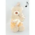  lapin musical jaune beige crème vert girafe 