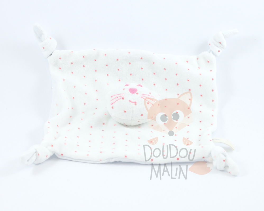 Bout Chou Bout Chou Doudou Plat Chat Blanc