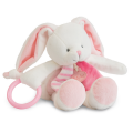 Les tendres pantin dactivité lapin rose blanc 