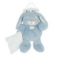  - malow the rabbit - plush with comforter blue 25 cm 