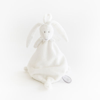  flore lapin attache-sucette blanc 