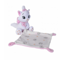  - marie the cat - plush with comforter pink white 25 cm 