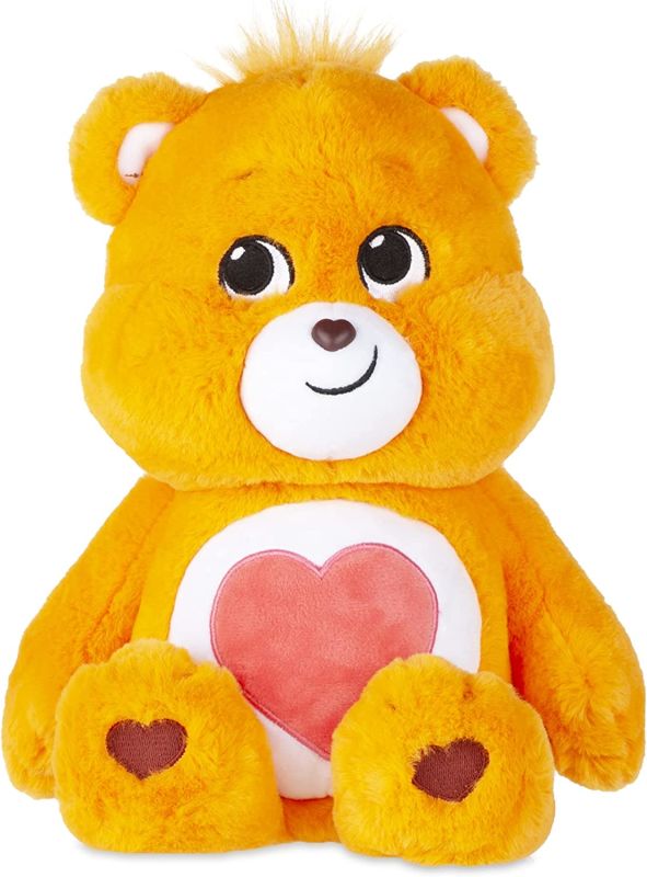 Les bisounours - peluche ours toubisou jaune coeur 30 cm