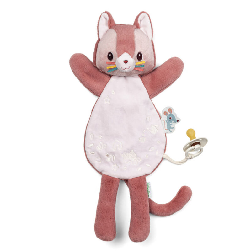  - jeanne the cat - comforter handpuppet pink 30 cm 