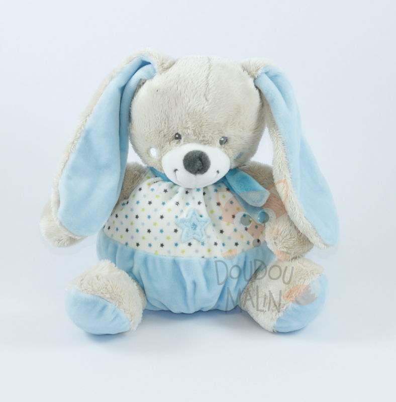 peluche lapin bleu