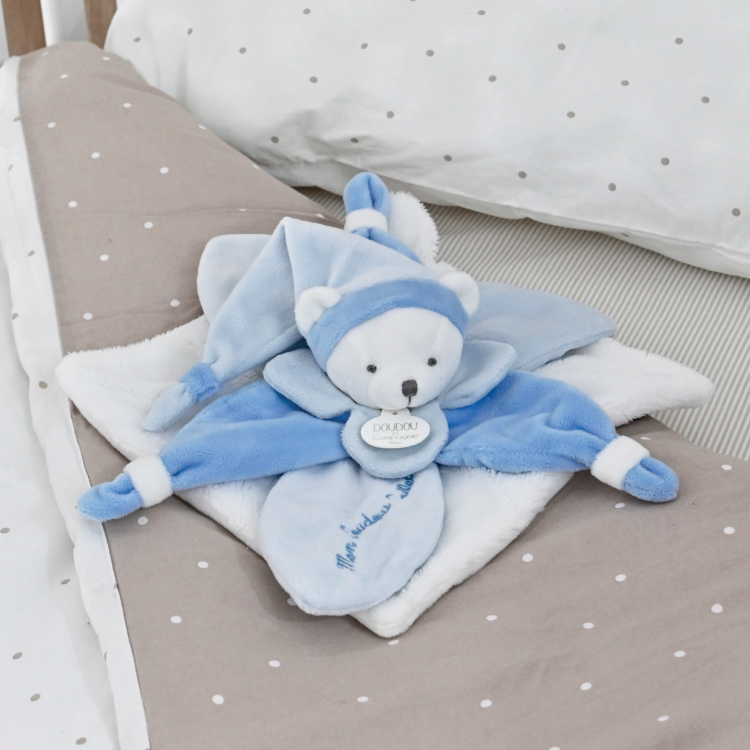 Doudou Plat fille, Blue