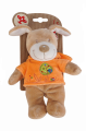  copains des bois peluche chien orange oiseau 
