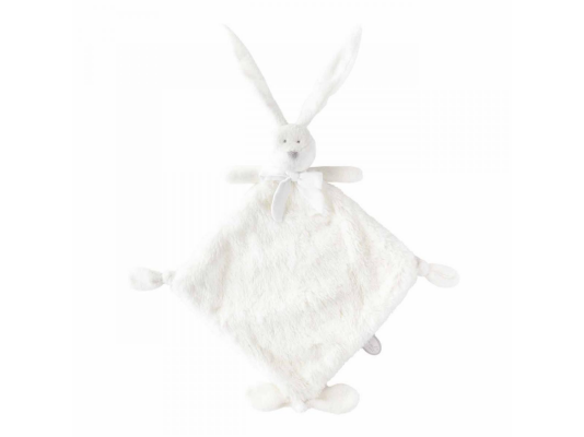  flore lapin grand plat noeud blanc 35 cm 