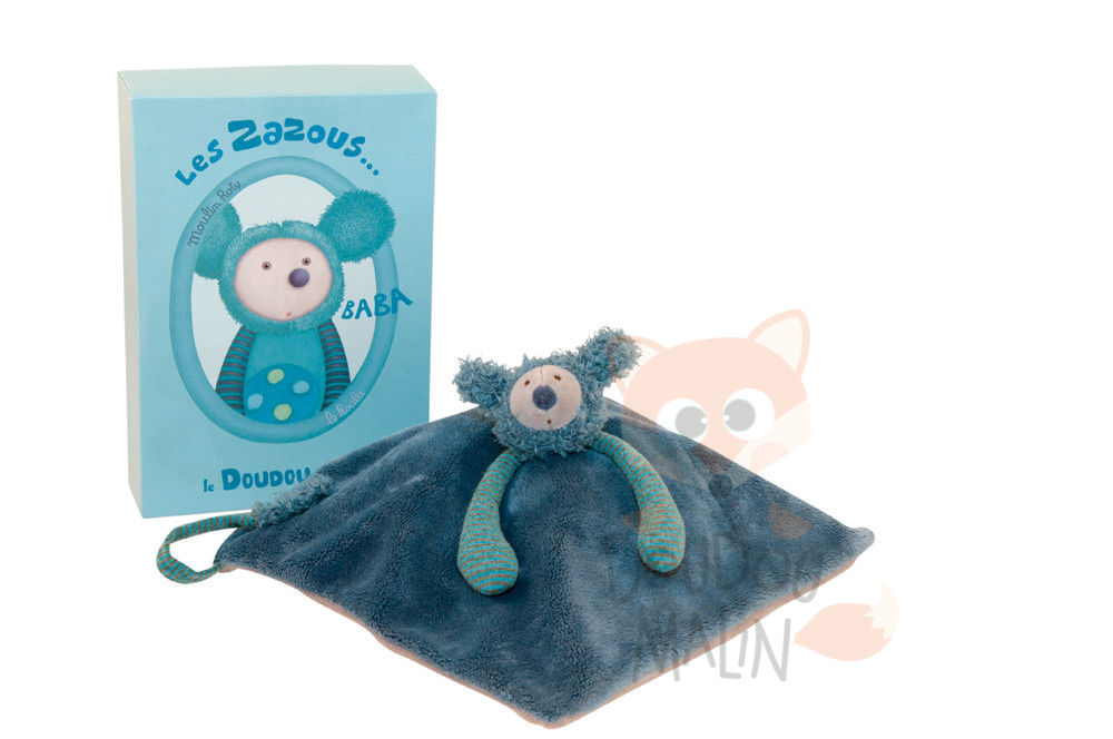 Doudou Moulin Roty Coffret Bleu Sucette Luc et Lea Les Jolis Pas Beaux  Coffret