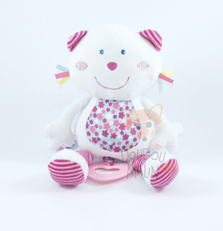 Autre Doudou Musical Chat Rose