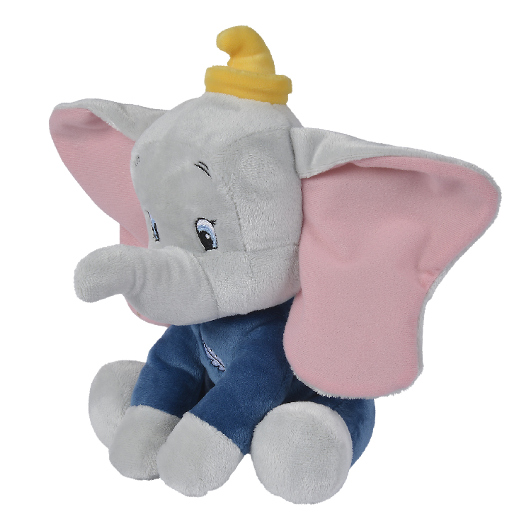 Disney - Dumbo l'éléphant - Peluche pyjama bleu 25 cm