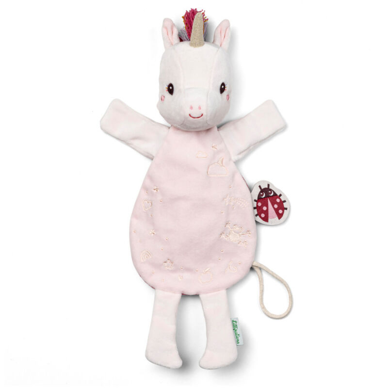  - lena the unicorn - comforter handpuppet glow in dark pink 30 cm 