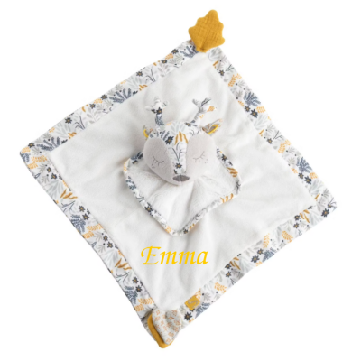  - promenons nous - plat biche renne blanc 30 cm 