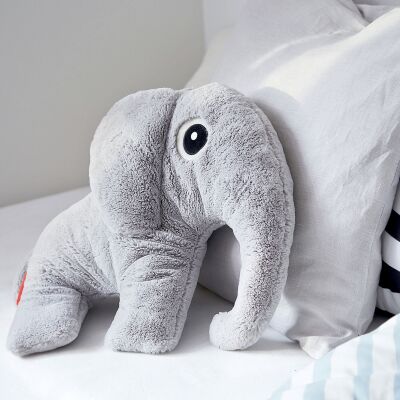  elphee léléphant peluche gris 45 cm 