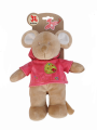  copains des bois peluche souris rose oiseau 