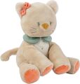  - mila zoë lana - peluche chat beige 30 cm 