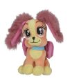 Glamour peluche belle chien jaune violet 17 cm 