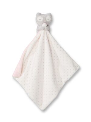  mouchoir chouette blanc gris rose 