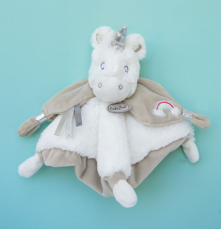 Doudou plat Baby Nat, Licorne Magic