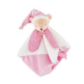  - layette - plat ours blanc rose 25 cm 