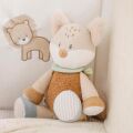  - flo oli ernest - peluche renard marron beige 30 cm 