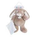  - malow lapin - peluche avec beige 25 cm 