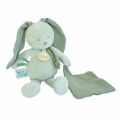  - lapin lange - peluche avec vert sauge 25 cm 