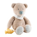  - roméo jules sally - peluche ours beige 30 cm 