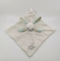 Dodie plat lapin blanc vert mon premier 25 cm 