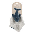 Walking mum - nico the whale comforter blue white 25 cm 
