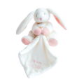 Jaime mon pantin lapin rose blanc 20 cm 