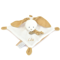  - lapin lange - plat blanc beige moutarde 25 cm 