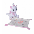  - marie the cat - plush with comforter pink white 25 cm 