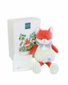  - romarin renard - peluche avec blanc orange 28 cm 