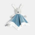 Obaïbi plat lapin bleu blanc coeur 25 cm 
