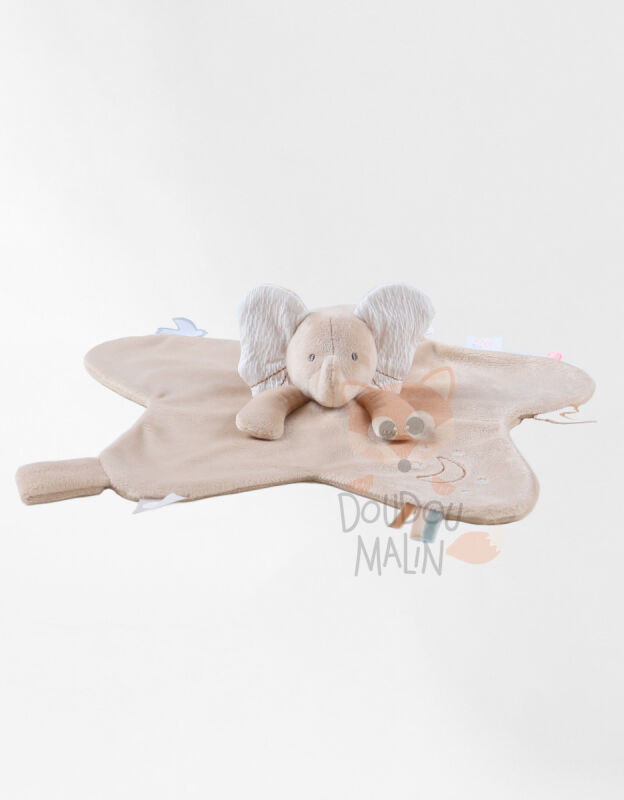  - bali moka snow - éléphant beige marron 25 cm 