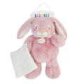 - malow the rabbit - plush with comforter pink 25 cm 
