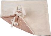  - lapidou - rabbit blanket glow in dark beige 50 x 50 cm 