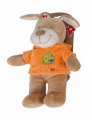  copains des bois peluche chien orange oiseau 